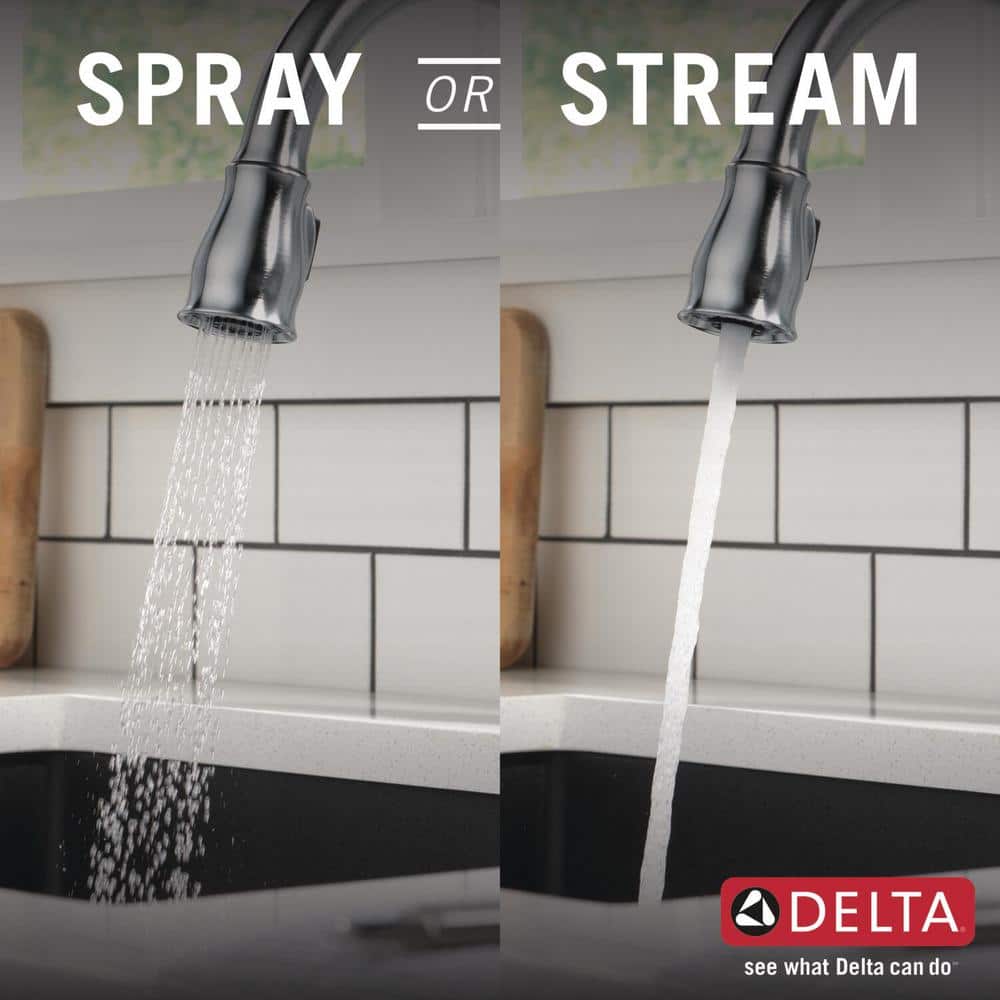 Arctic Stainless Steel Pull-Down Kitchen Faucet with Spray