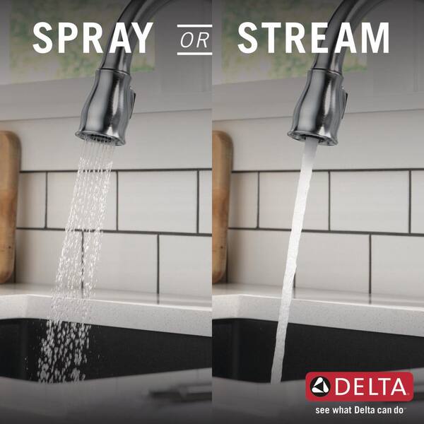 Arctic Stainless Delta 978-ARWE-DST Leland Pull-Down Kitchen Faucet