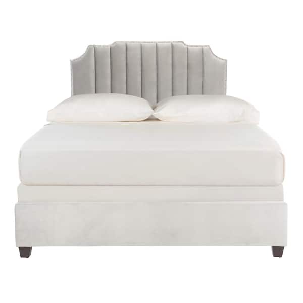 SAFAVIEH Streep Silver Full Upholstered Bed