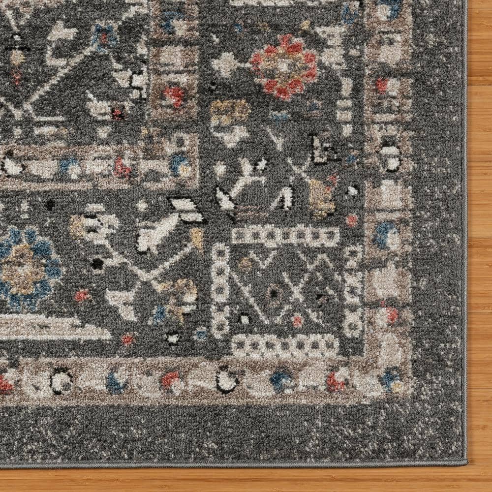 Heirloom Gray Tufted Polypropylene 2'2" x 6' Runner Rug