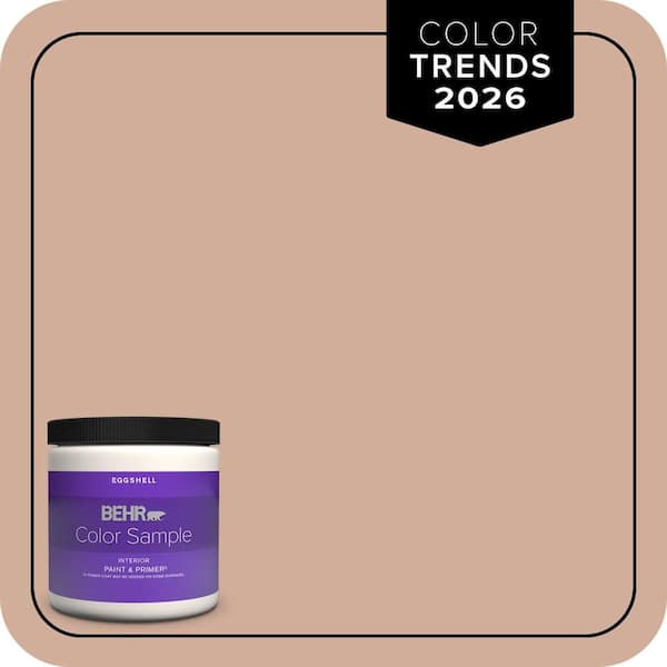 BEHR PREMIUM PLUS 8 oz. #S200-3 Iced Copper Eggshell Enamel Interior Paint & Primer Color Sample