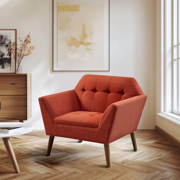 Newport Spice Tufted Lounge Arm Chair