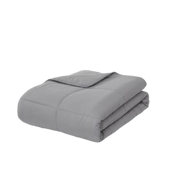 Sausalito Nights Bedding All Season Light Titanium Solid Queen Comforter