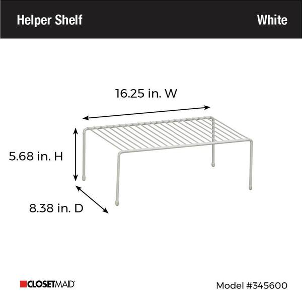 White ClosetMaid 3456 Large Shelf 