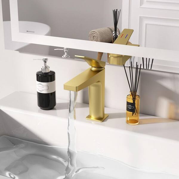 GIVING TREE Single Handle Single Hole Bathroom Faucet with High