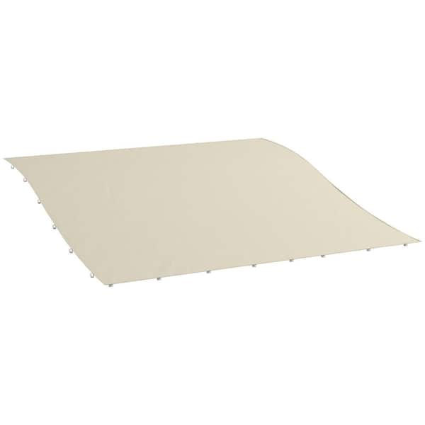 10 ft. x 10 ft. Beige Polyester Fabric Pergola