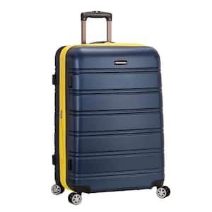 Melbourne 28 in. Navy Expandable Hardside Dual Wheel Spinner Luggage