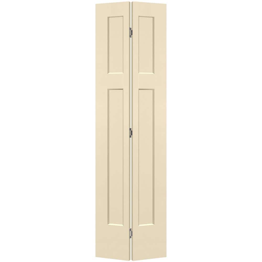 24 in. x 80 in. 3-Panel Winslow Hollow Core Golden Haystack Molded Composite Bi-Fold Door