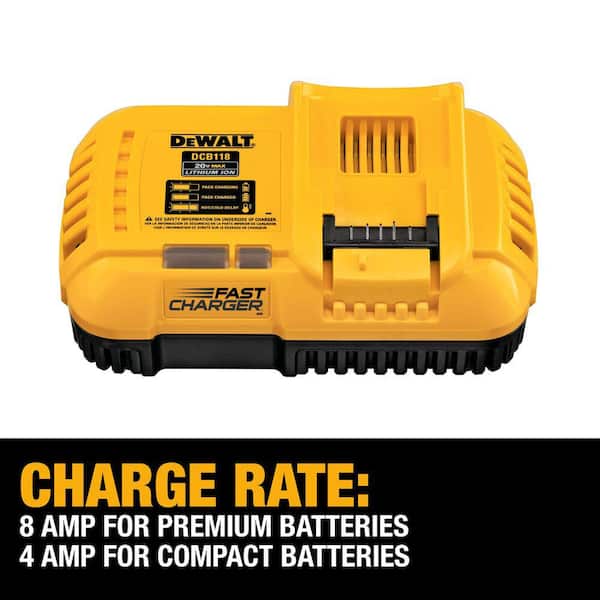 NEW DEWALT 20V MAX lithium Ion fan cooled Fast Battery Charger DCB118 