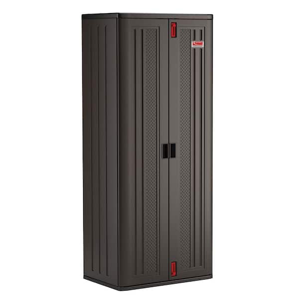 30 in. W x 72 in. H x 20 in. D Plastic Freestanding Garage Cabinet in Slate