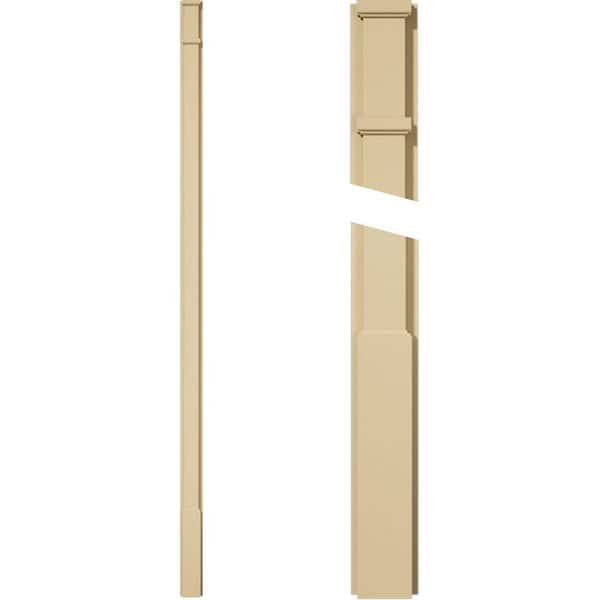Ekena Millwork 2 in. D x 4 in. W x 108 in. L Primed Polyurethane Pilaster 1- Pack