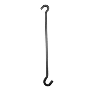 Handcrafted 15 in. Extension Hook Hammered Steel