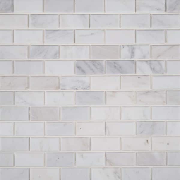 Marble Mosaic Tiles 20mm Grey 