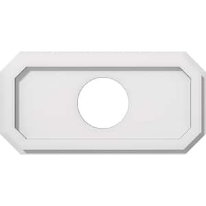 1 in. P X 16 in. W X 8 in. H X 4 in. ID Emerald Architectural Grade PVC Contemporary Ceiling Medallion