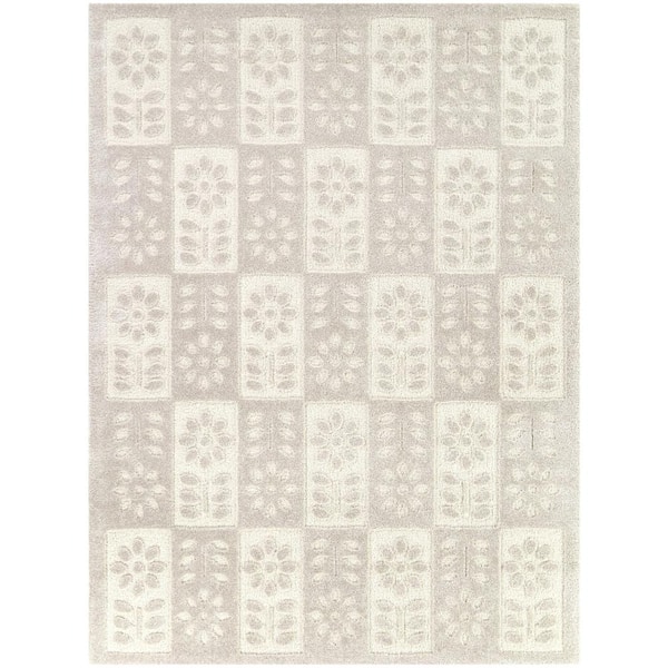 BALTA Hayden Grey 8 ft. x 10 ft. Floral Area Rug