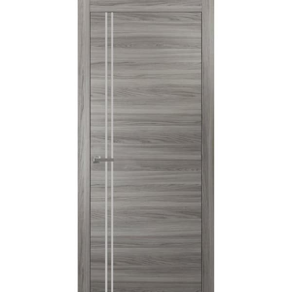 Sartodoors 310 32 in. x 80 in. Right-Hand/Inswing Solid Ginger Ash Single Prehung Interior Door with Hardware