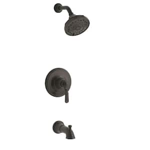 Worth Single-Handle 3-Spray Tub and Shower Faucet in Oil Rubbed Bronze (Valve Included)