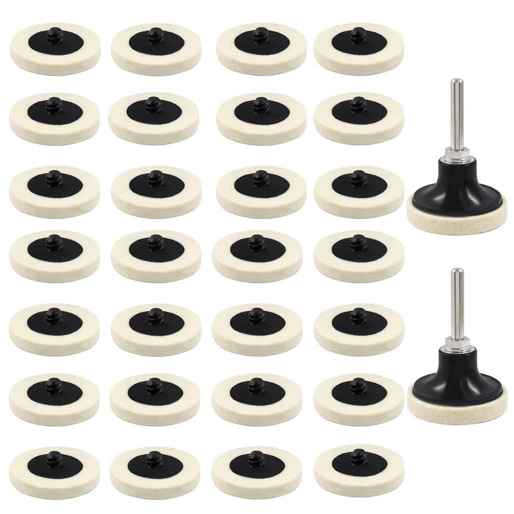 2 Inch Wool Polishing Buffing Pad Set with Disc Pad Holder for Power Drill 30 pcs for Metal Wood Synthetic price history on PriceWatchPro