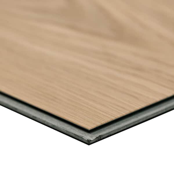 A&A Surfaces - Silver Lullaby 22 MIL x 9 in. W x 48 in. L Waterproof Click Lock Luxury Vinyl Plank Flooring (20.95 sq. ft./case)
