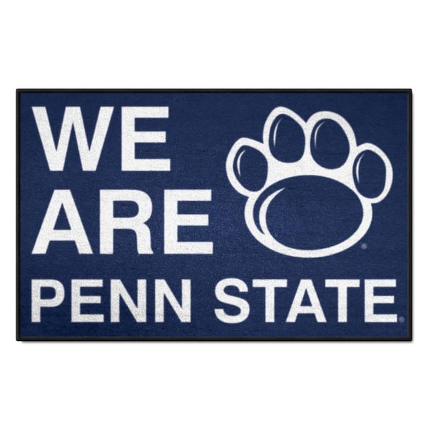 FANMATS Penn State Blue Team Slogan Starter Mat Accent Rug - 19 in. x 30  in. 33416 - The Home Depot
