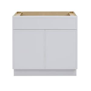 33 in. W. x 21 in. D x 32.5 in. H 2-Doors Bath Vanity Cabinet without Top in White