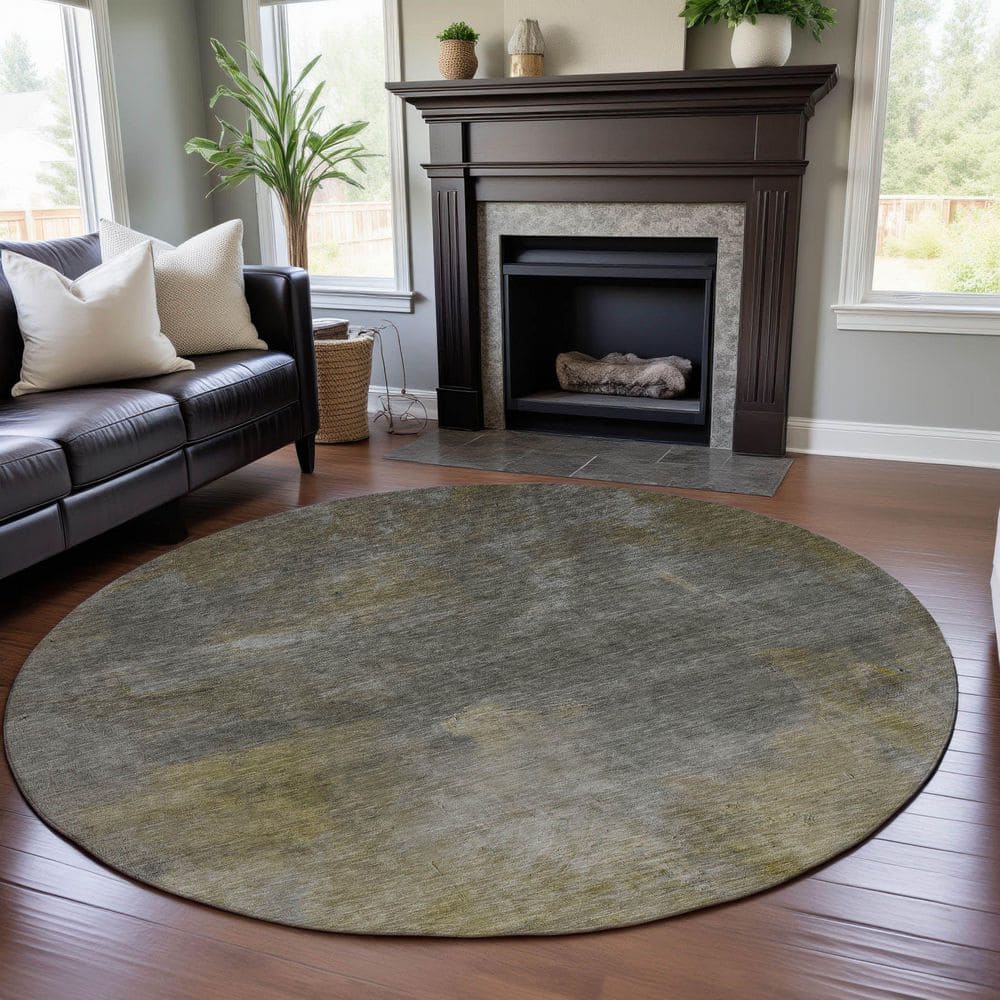 Addison Rugs Mayfield Premium Machine Washable Abstract AMF1073 Pewter ...