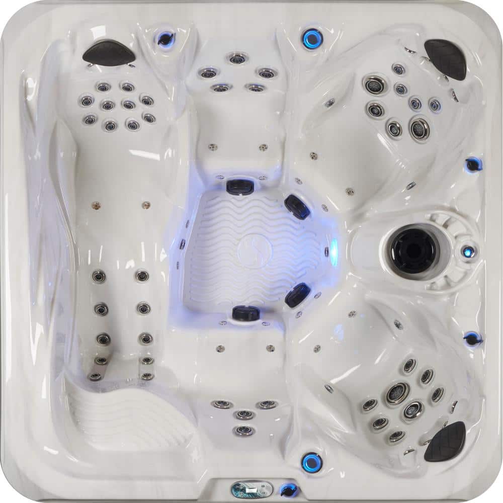 Grand Banks 6-Person Espresso Acrylic Hot Tub with LED Lighting