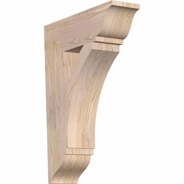 Ekena Millwork 5.5 in. x 28 in. x 20 in. Douglas Fir Thorton Traditional Smooth Bracket