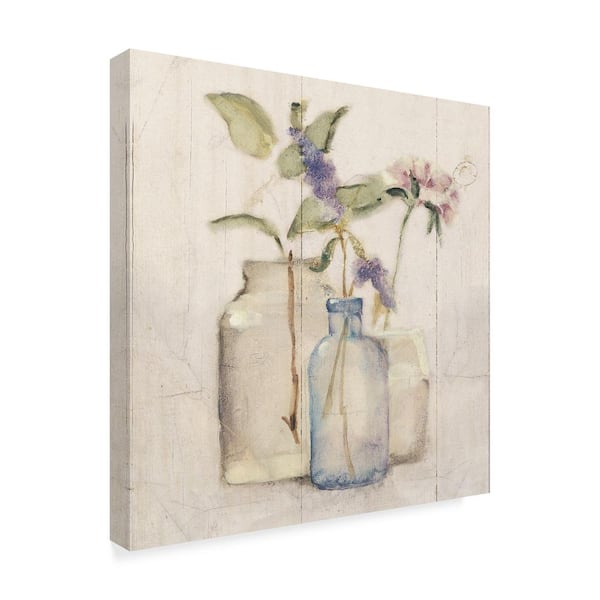 Trademark Fine Art Blossoms on Birch I by Cheri Blum Floater Frame 