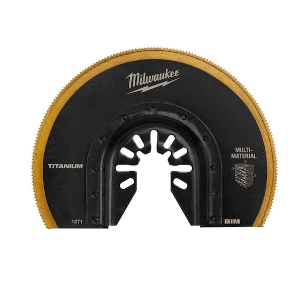 3-1/2 in. Bimetal Steel Multi-Tool Half-Moon Blade 3-1/2 in. Bimetal Steel Multi-Tool Half-Moon Blade