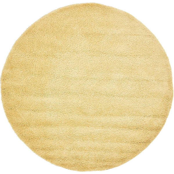 Solo Calabasas Yellow 6' 0 x 6' 0 Round Rug