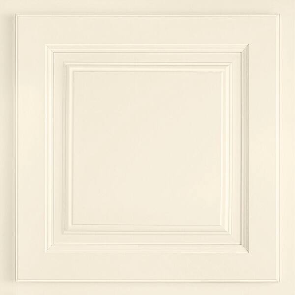 American Woodmark 13x12-7/8 in. Cabinet Door Sample in Newport Maple Cream Glaze-DISCONTINUED