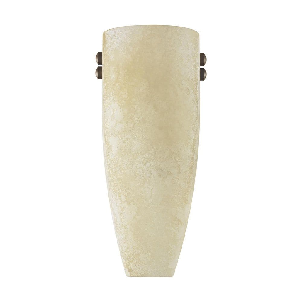 Imperial Bronze 12'' Wall Sconce with Scavo Glass