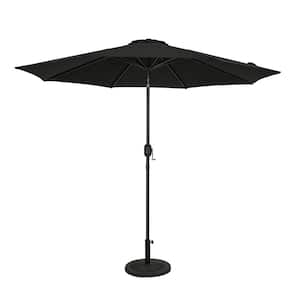 Trinidad II 9 ft. Polyester Octagon Market Patio Umbrella in Black