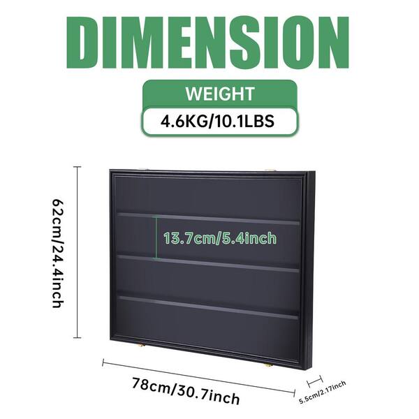 Unbranded Black 24 in. x 31 in. Sports Card Display Frame Case, Baseball Card Display Case, Graded Cards Display (3-P Horizontal) HD-HOR-CF3P Unbranded Black 24 in. x 31 in. Sports Card Display Frame Case, Baseball Card Display Case, Graded Cards Display (3-P Horizontal) HD-HOR-CF3P