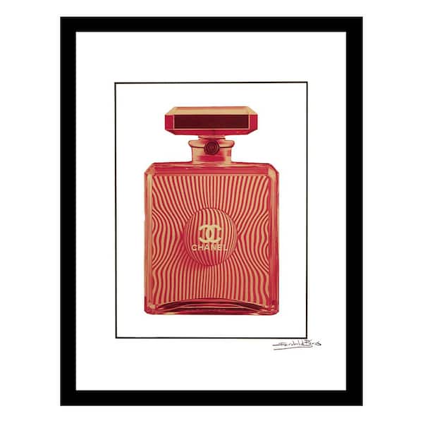 VENICE BEACH Collections Fashion Perfume Bottle Deco Design by Fairchild Paris Framed Graphic Print Abstract Poster Art Print 18 in. x 14 in.