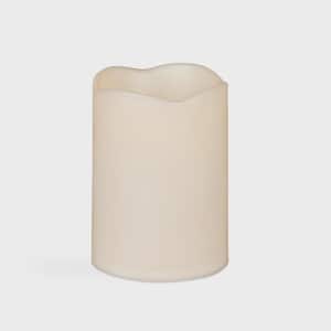 6 in. x 12 in. Battery Operated Outdoor Patio Resin LED Candle