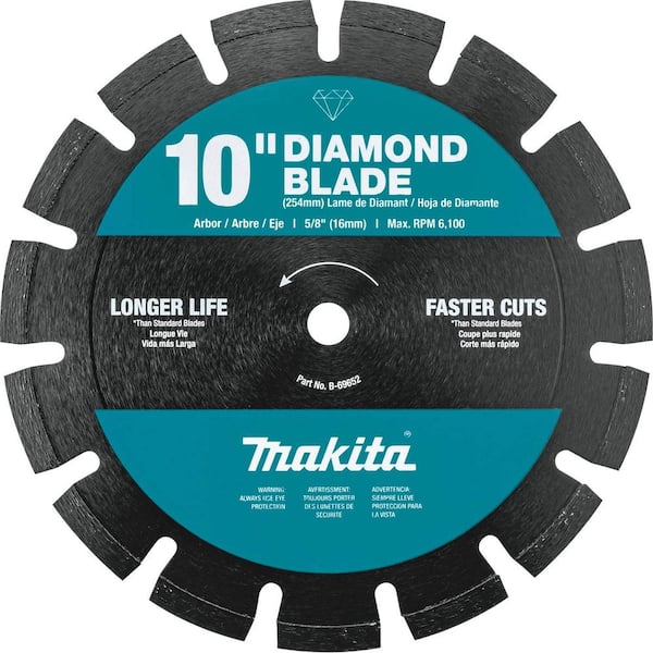 Makita 10 in. Segmented Rim Dual Purpose Diamond Blade