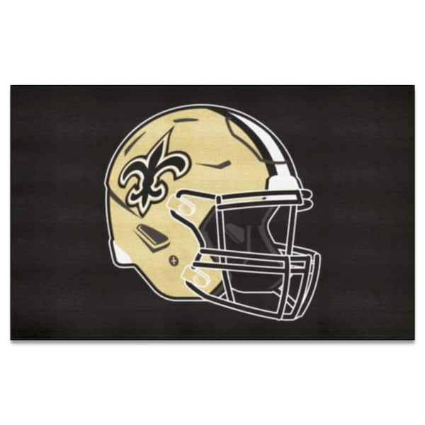 FANMATS NFL - New Orleans Saints Helmet Rug - 5ft. x 8ft.
