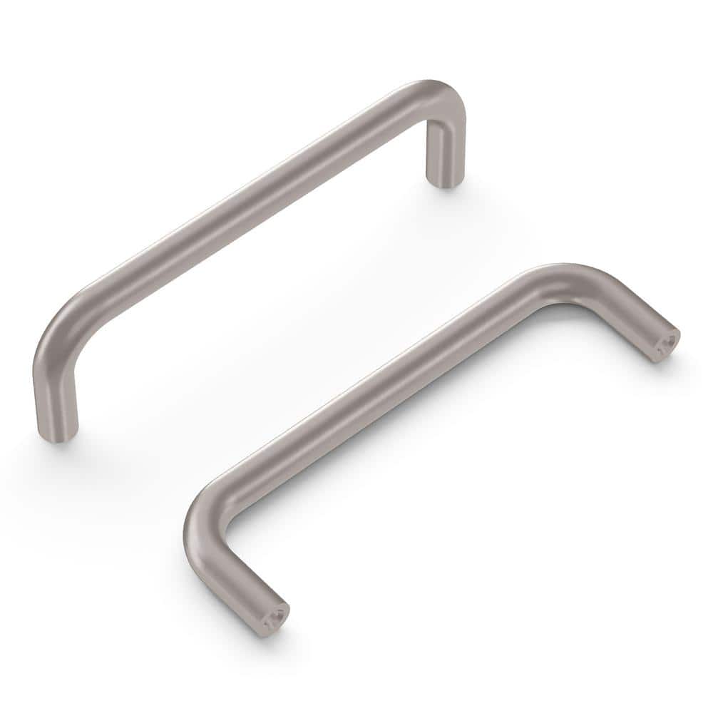 Wire Collection 3-3/4 in. (96 mm) Satin Nickel Cabinet Door and Drawer Pull price history on PriceWatchPro