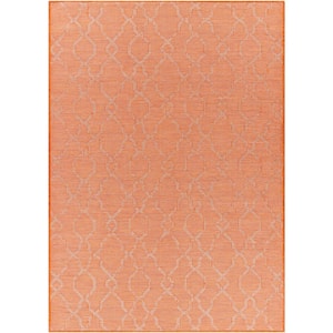 Araluen Burnt Orange 5 ft. 1 in. x 7 ft. Indoor/Outdoor Area Rug