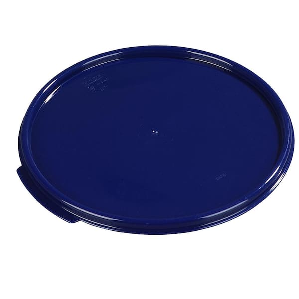 Carlisle Lid for 12, 18 and 22 qt. Polypropylene Round Storage Container Fits all Three in Blue (Case of 6)
