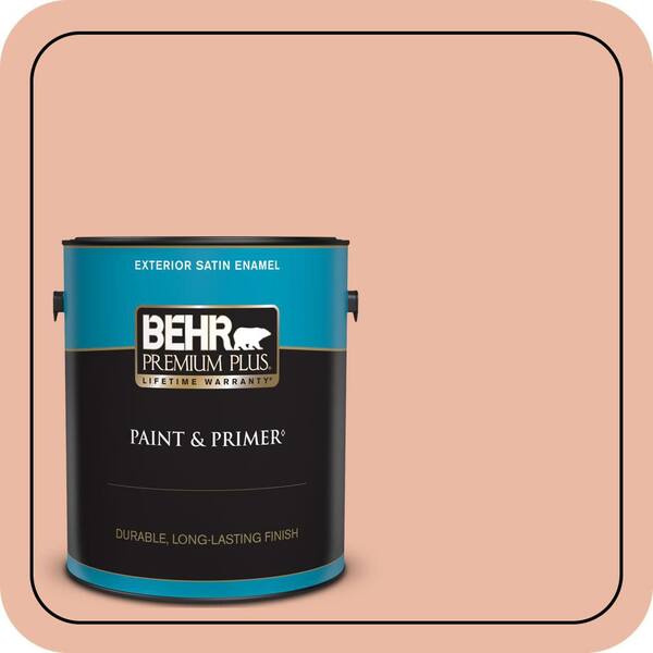 BEHR PREMIUM PLUS 1 gal. #M200-3 Sunset Drive Satin Enamel Exterior Paint & Primer