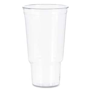 32 oz. Clear Disposable Plastic Cups, Cold Drinks, PET, 25 / Bag, 20 Bags / Carton