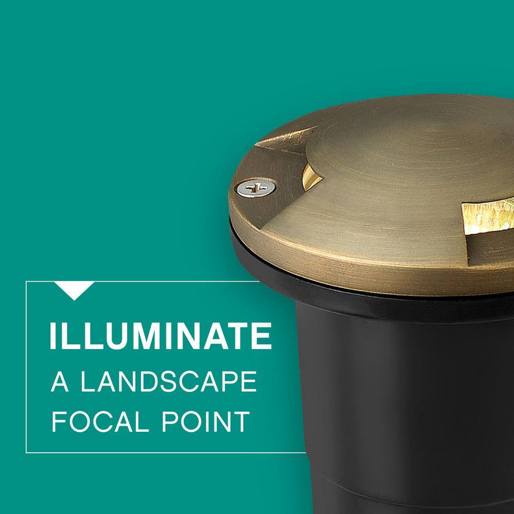 Matte Bronze 1-Light Cast Brass Landscape Well Light