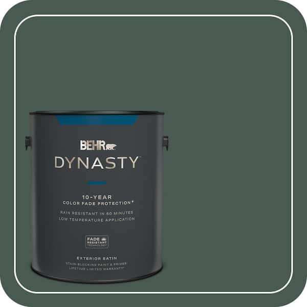 BEHR DYNASTY 1 gal. #S420-7 Secluded Woods Satin Enamel Exterior Stain-Blocking Paint & Primer