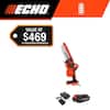 ECHO 56V 6 in. Brushless Cordless Battery Powered Handheld Mini Pruning Chainsaw Kit with 2.5Ah Battery and Compact Charger