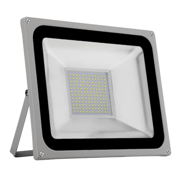 Nersunda 100-Watt Integrated LED Outdoor Thin Flood Light 6500K