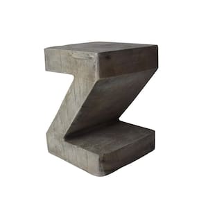 Light Gray Concrete Outdoor Side Table