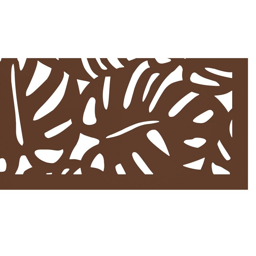 Tropics Espresso Recycled Polymer Decorative Privacy Screen Panel
